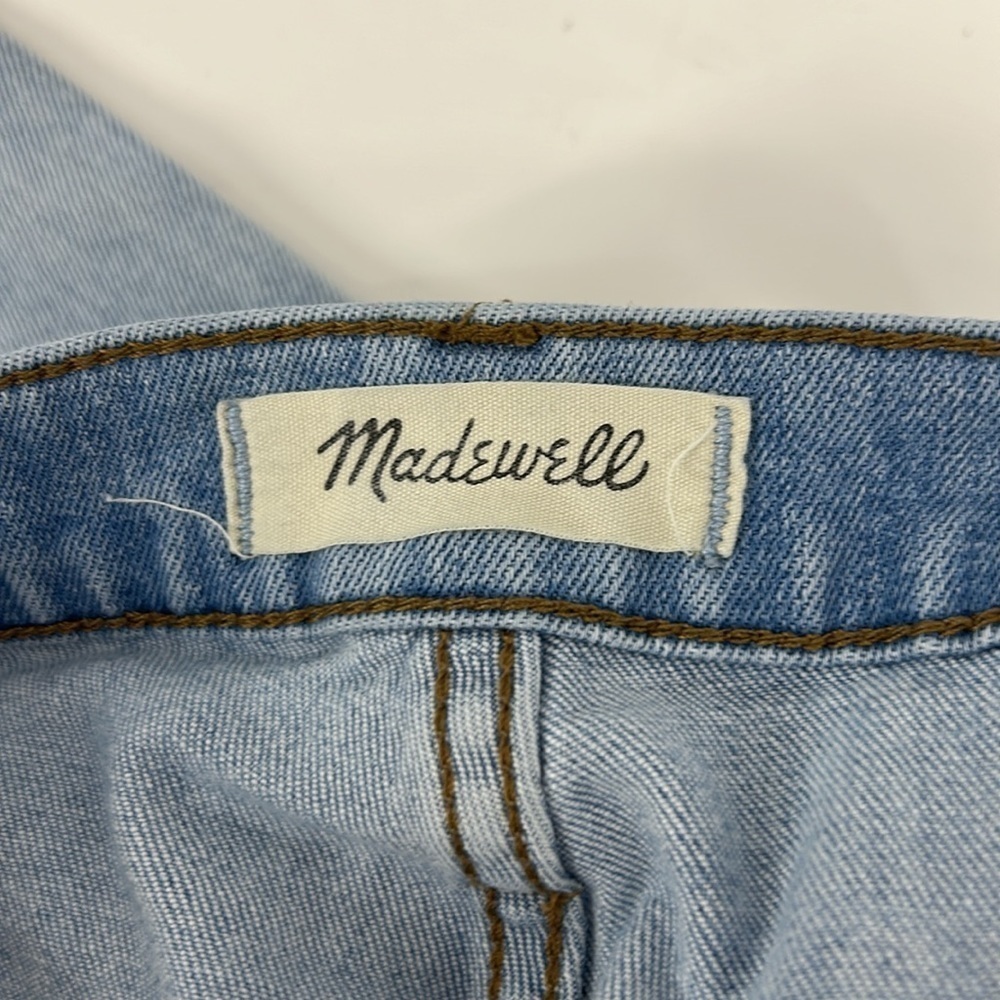 Madewell High-Rise Slim Boyjean in Fitzgerald Wash Exposed Button-Front Size 28 - Picture 6 of 7